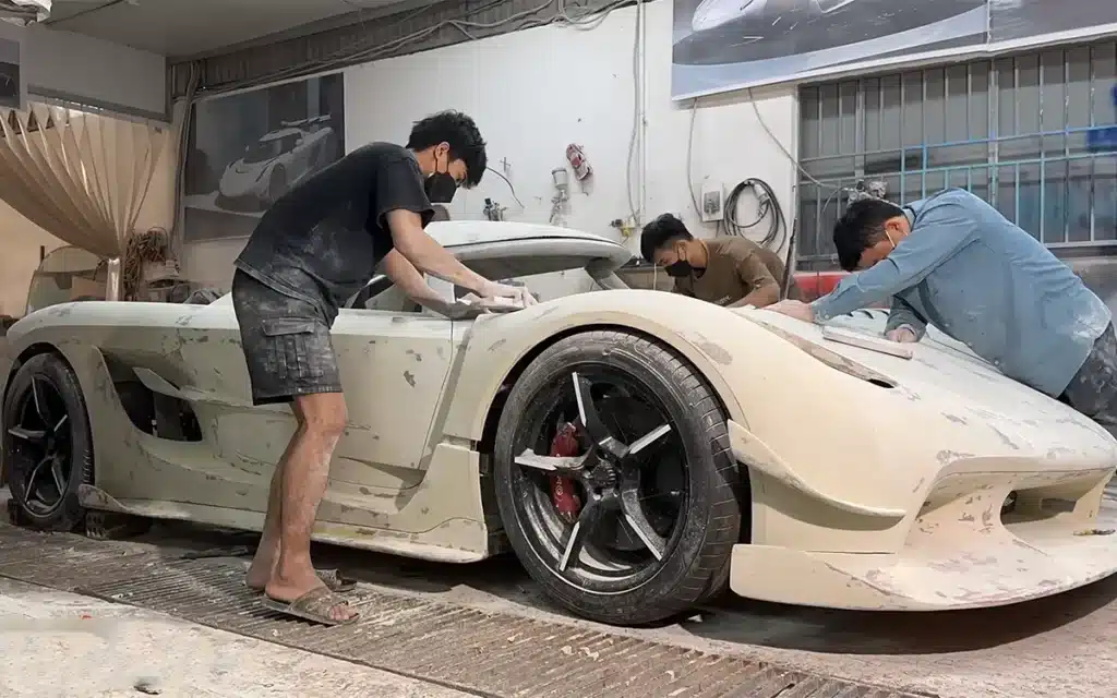 This Vietnamese car wizard has built a homemade Koenigsegg supercar from his girlfriend's old Toyota, and it's unrecognizable from the real Jesko