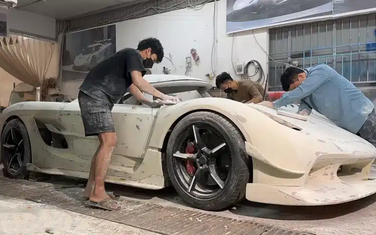 This Vietnamese car wizard has built a homemade Koenigsegg supercar from his girlfriend's old Toyota, and it's unrecognizable from the real Jesko