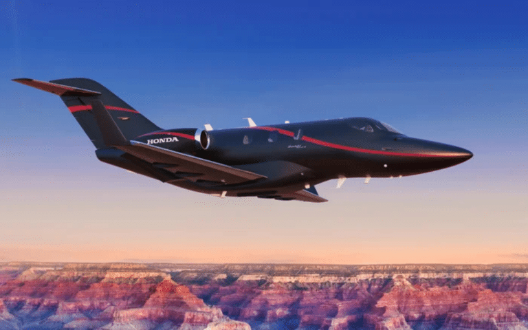 Honda is a major player in aviation and sells the sleek HondaJet Elite II for millions