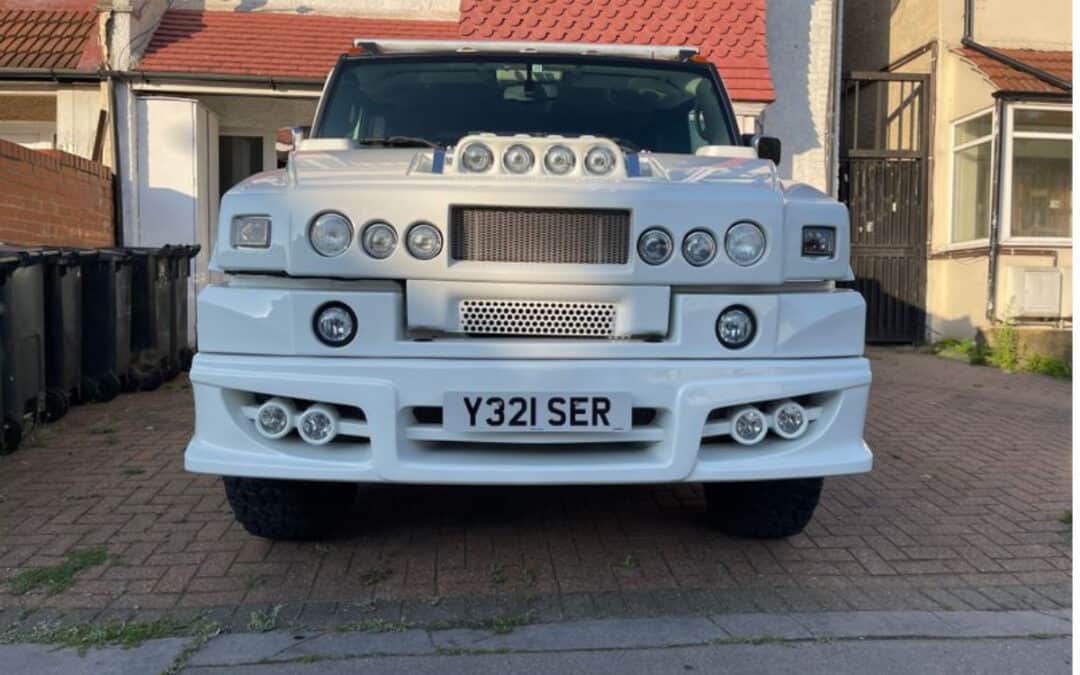 Someone is actually trying to sell this horror Hummer H2