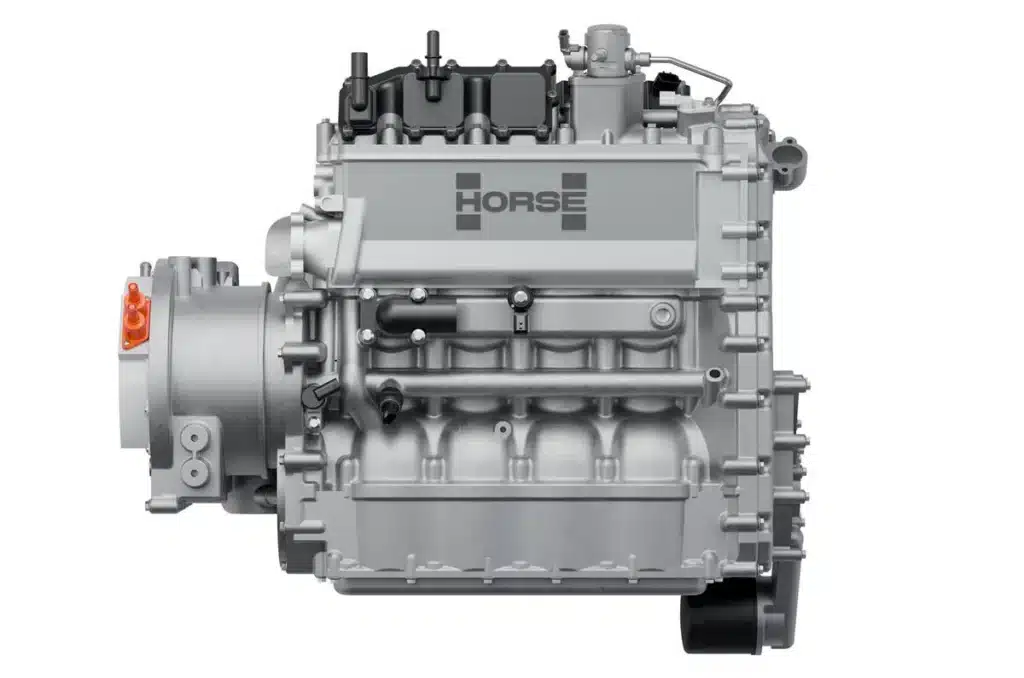 A compact range extender from Horse at the Munich Motor Show could give electric vehicles greater range and help automakers control development costs