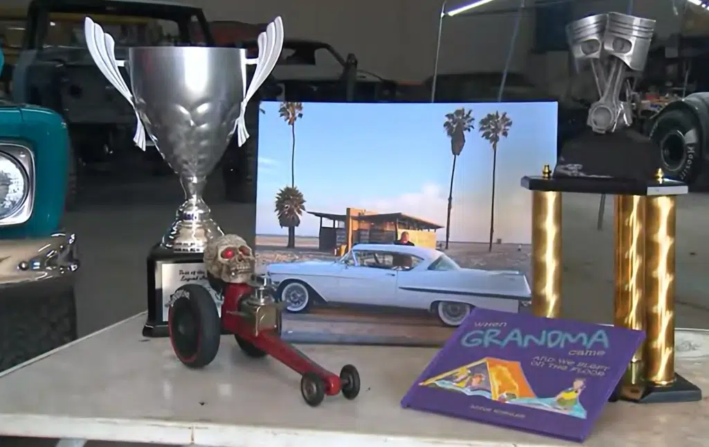 79-year-old grandma with a 1957 Cadillac wins burnout contests and is hooked on them