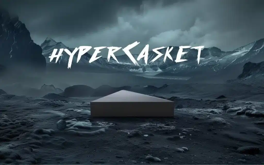 Hypercasket cybertruck inspired casket