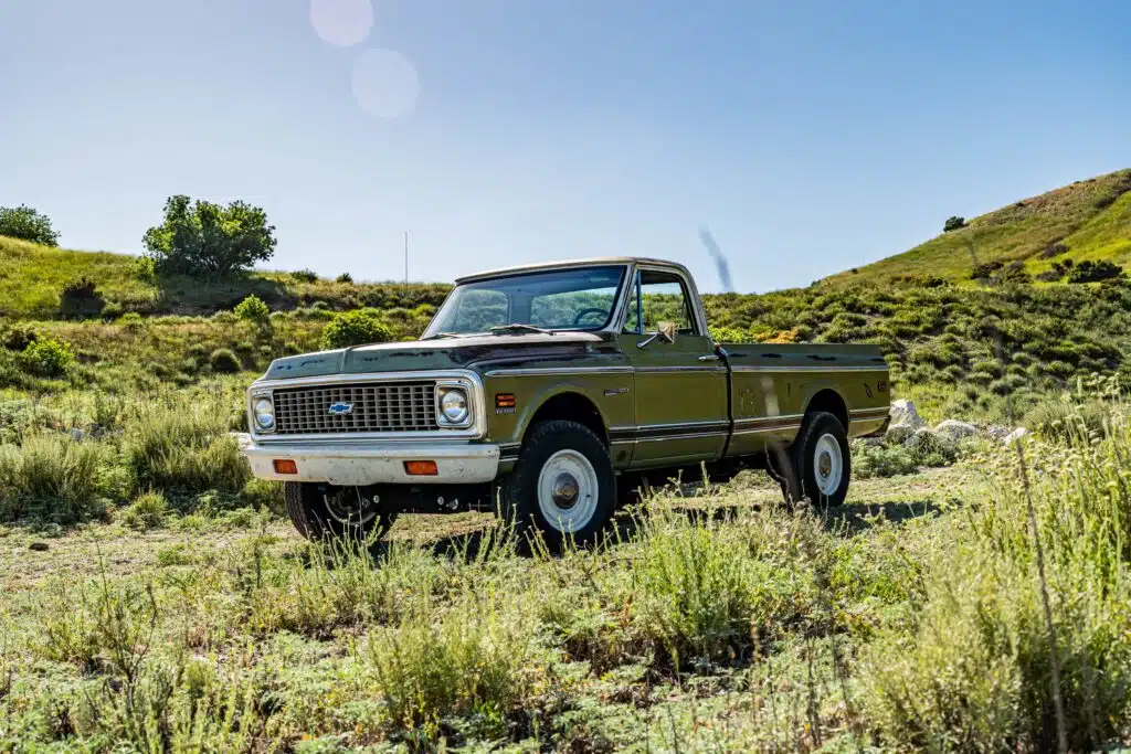 Classic 1972 Chevy C20 meets modern Silverado tech for the ultimate vintage vibe