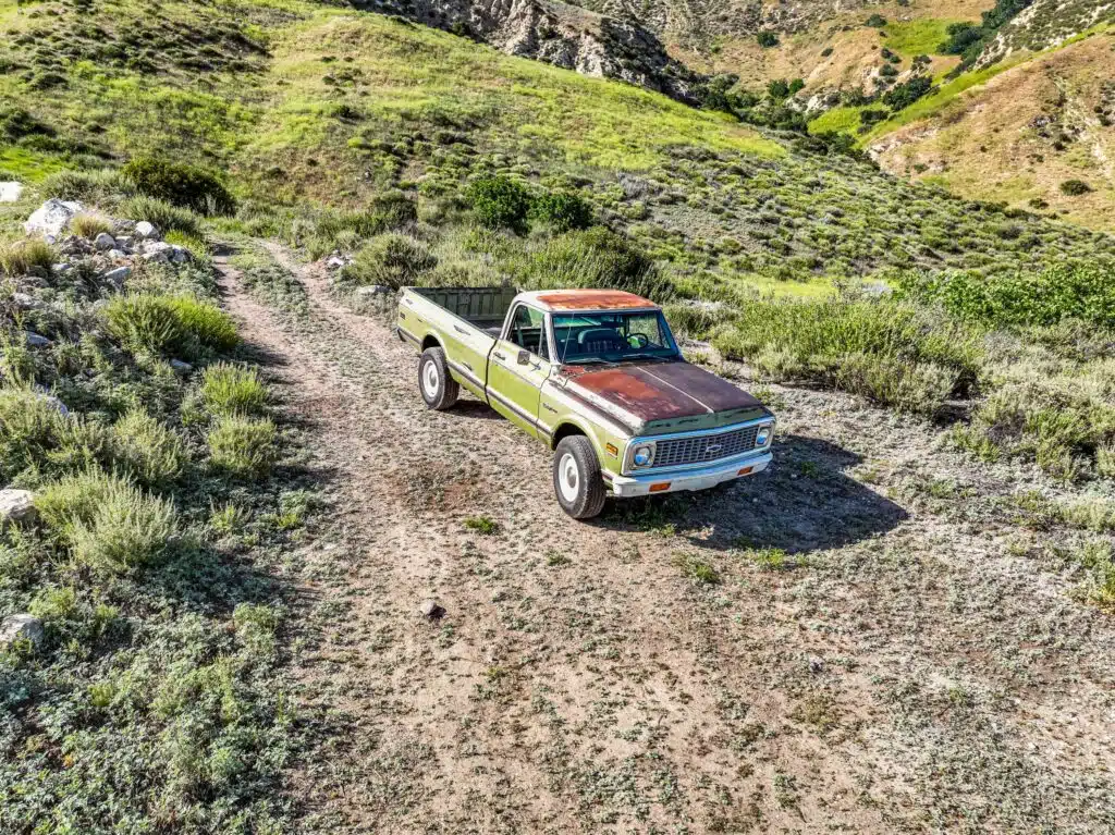 Classic 1972 Chevy C20 meets modern Silverado tech for the ultimate vintage vibe