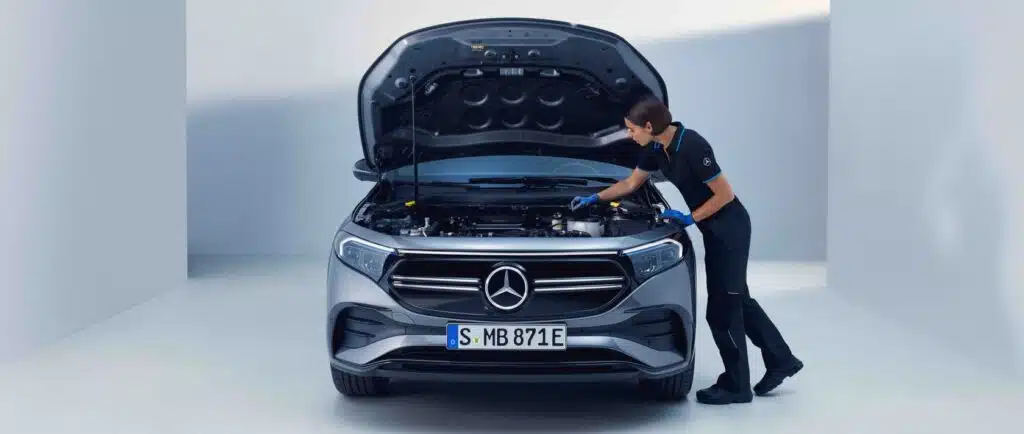 Mercedes recommend servicing your car every 8-10,000 miles.