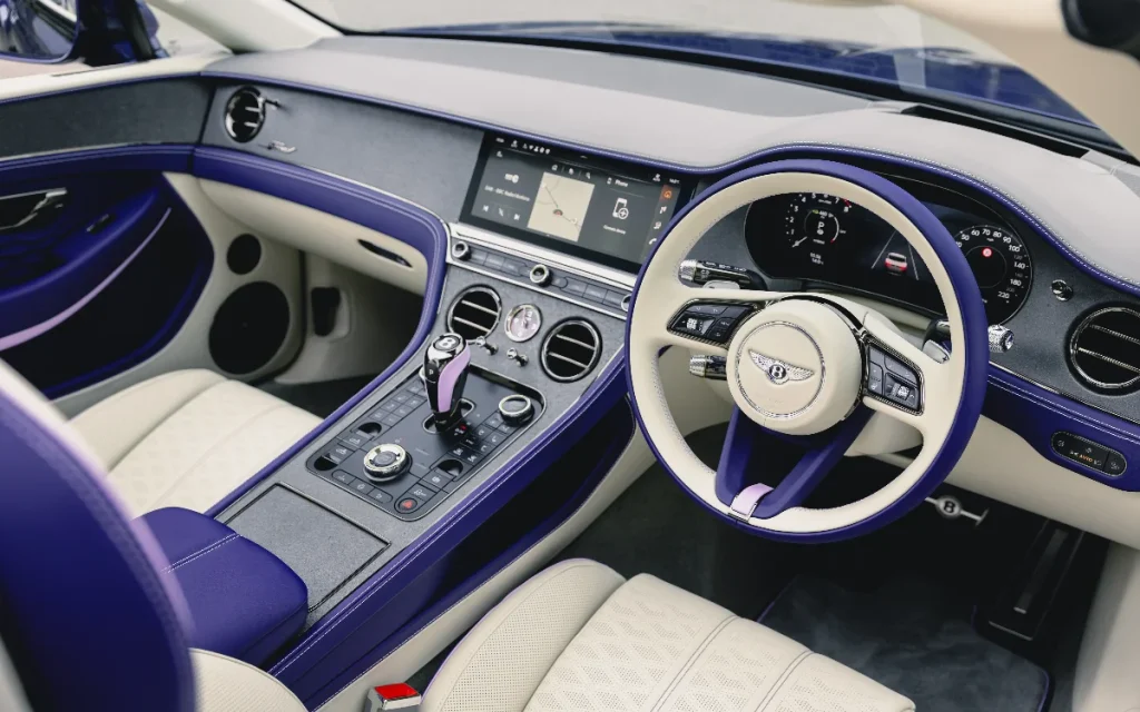 Bentley superfan chooses beautiful and rare Violette customization on their 771HP Continental GTC Speed luxury car