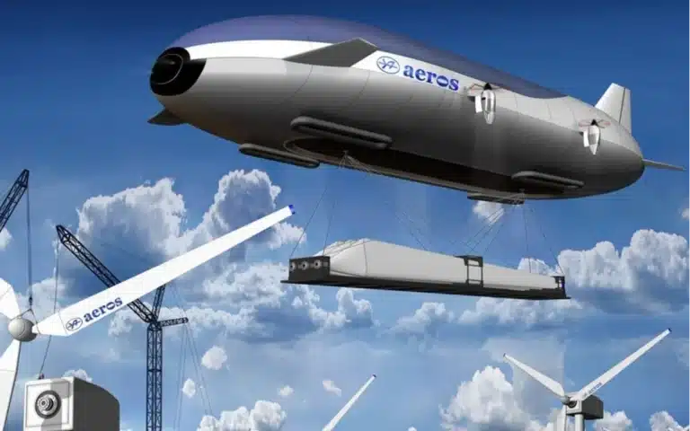 Los Angeles could get a massive 555-foot flying warehouse airship from the Aeros company twice the length of a Boeing 747