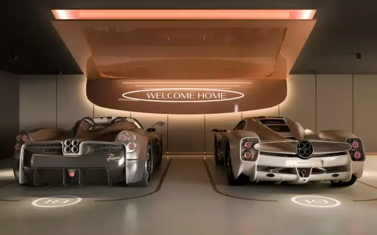 Pagani residences in Florida have a private garage within a garage that offers ultimate luxury from the supercar manufacturer
