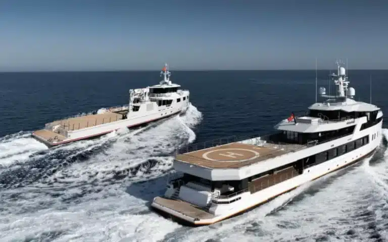 Secretive billionaire takes delivery of two superyachts in one go, splashing millions upon millions