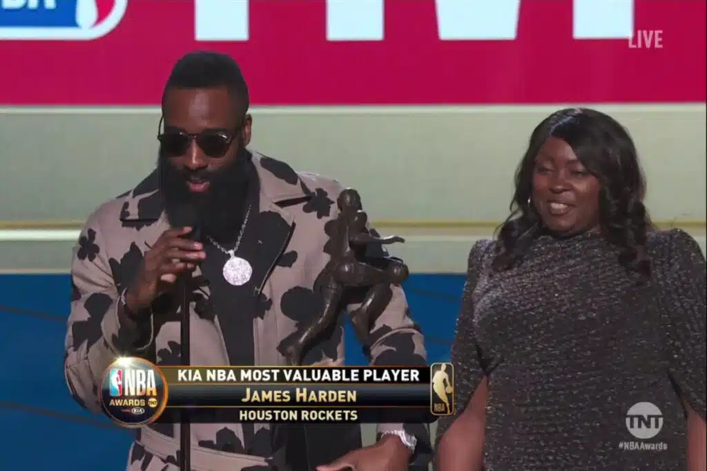 James Harden won the 2018 Most Valuable Player after a brilliant season with the Houston Rockets