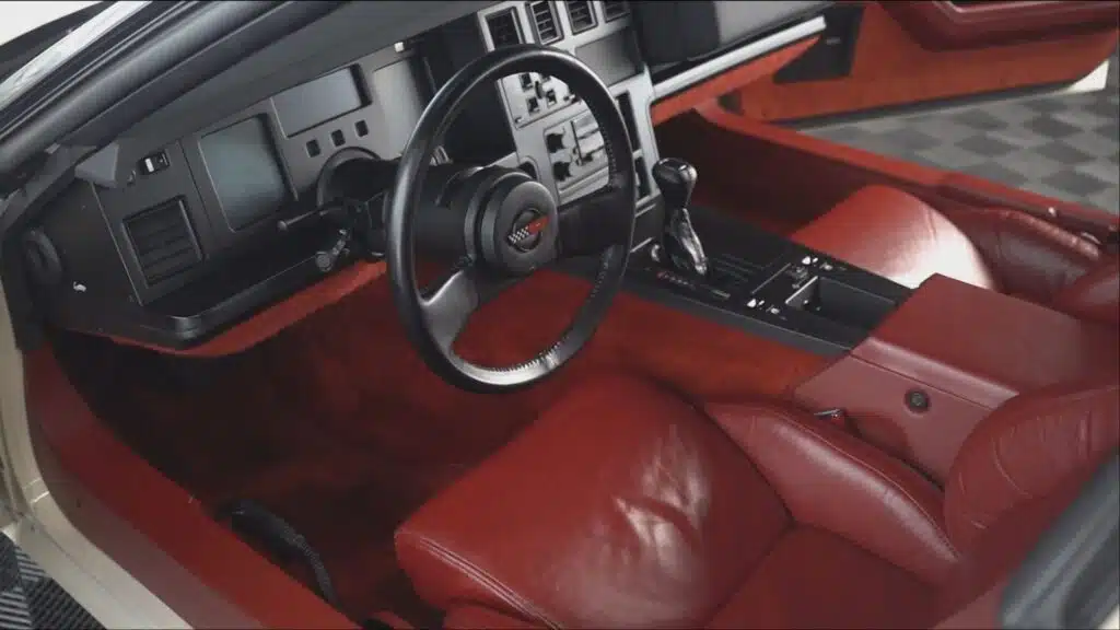 The interior of this VIN No. 1 C4 Corvette is in incredible condition.
