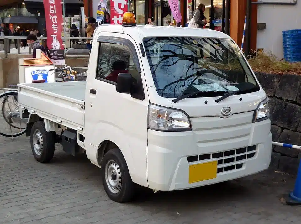 Kei trucks, such as this Daihatsu Hijet, are extremely popular all across Asia.