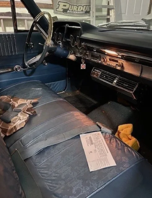 Unrestored 1964 Mercury Monterey in Indiana shows off original V8 after decades in one family