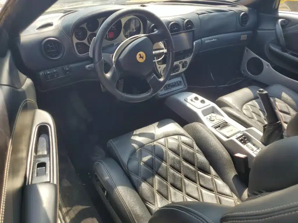 Stretched Ferrari limo in California waiting for buyer in salvage yard after failing to sell in 2018