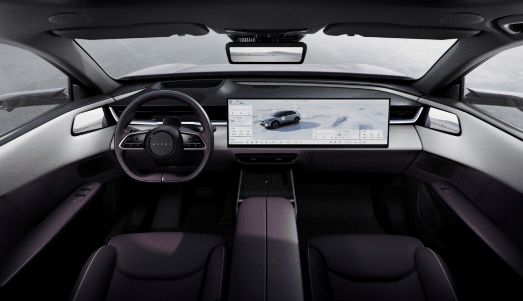 New images of Mazda’s EZ-60 reveal a serious Tesla rival in the making