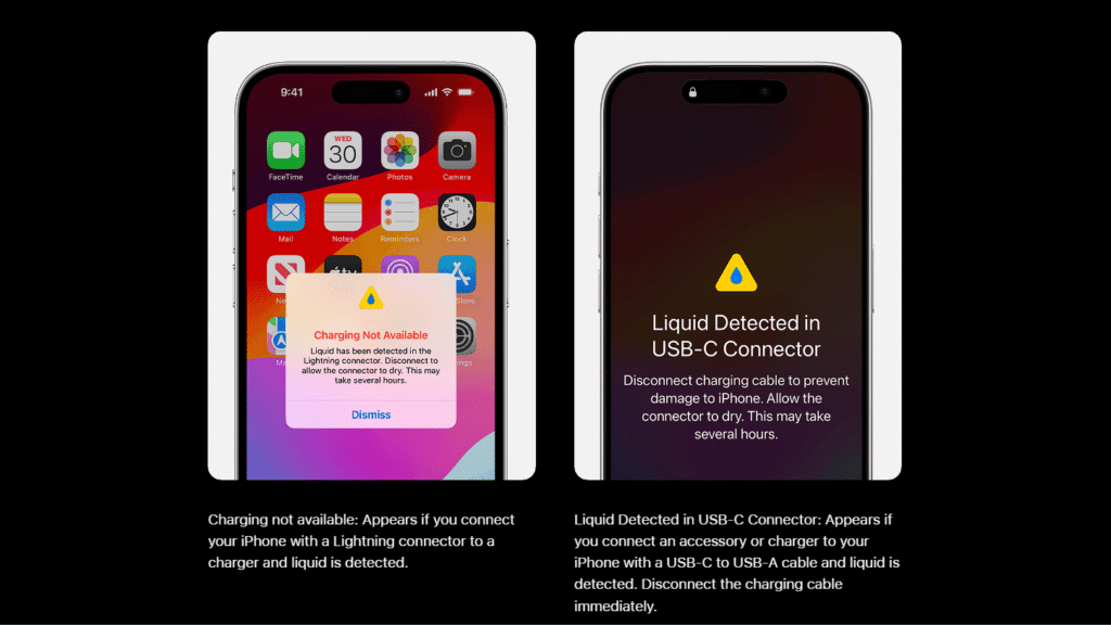 iphone liquid detection alert