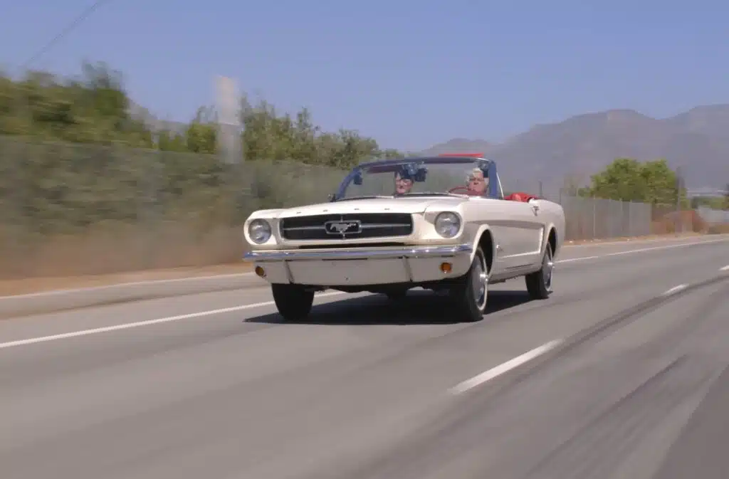 Jay Leno finally drives rare 1965 Ford Mustang he rode in as a passenger 60 years ago