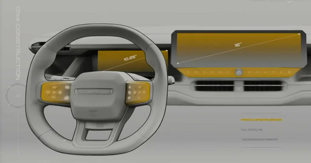 Jeep has removed nearly all of the physical buttons in the new Compass