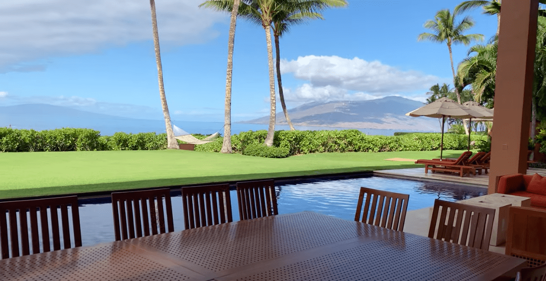 The view from their Maui property.