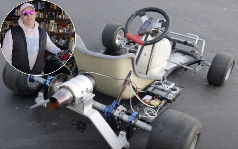 Jet-powered go-kart