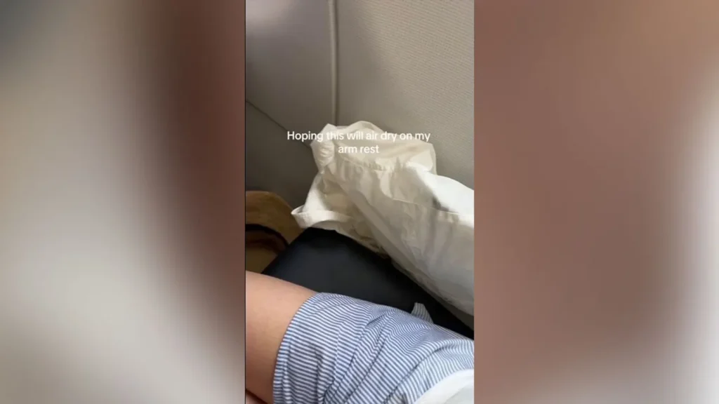 Passenger goes viral for documenting common occurrence of rain inside plane cabin