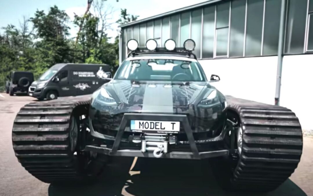 This Tesla TANK is the ultimate off-roading beast