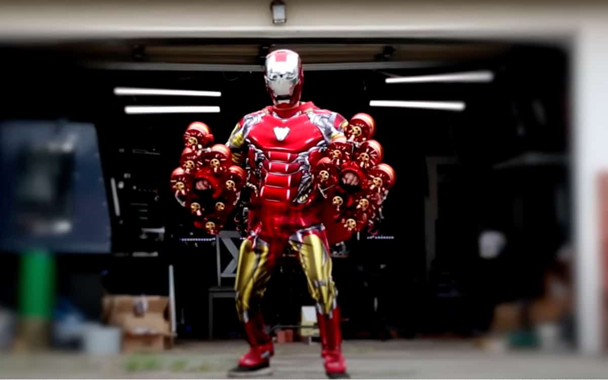 Flying Iron Man suit