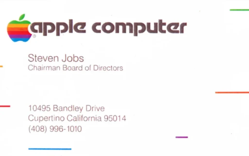 Steve Jobs’ dawn chats at a Mercedes lot led to a quiet thank-you in the form of seven Apple business cards that later sold for $16,643 at auction
