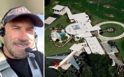 John Travolta’s plane house has a hangar and even a private runway