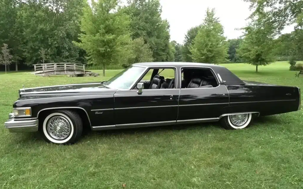 Johnny Cash marked his 43rd birthday by buying a black-on-black 1975 Cadillac Fleetwood Brougham — and nearly five decades later, the same car still looks like a monument on wheels