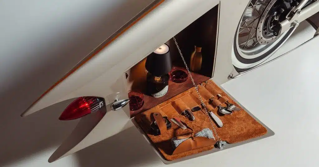World's oldest bike brand turned into art deco gin cruiser by German builder