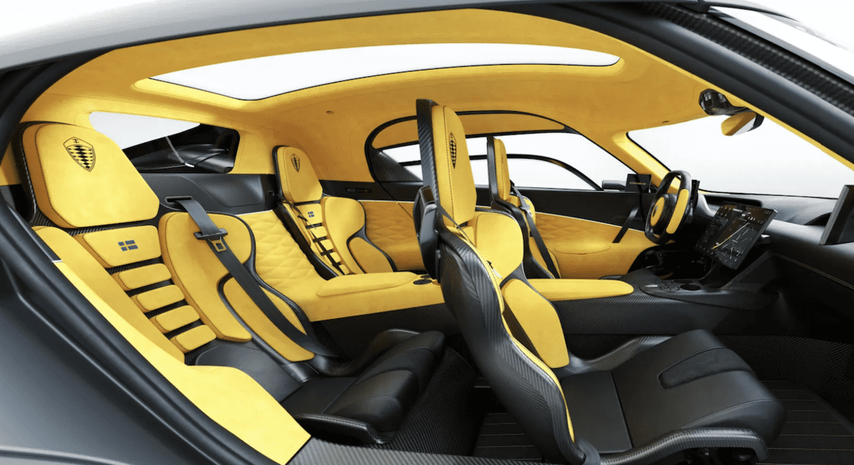 Koenigsegg Gemera supercar interior