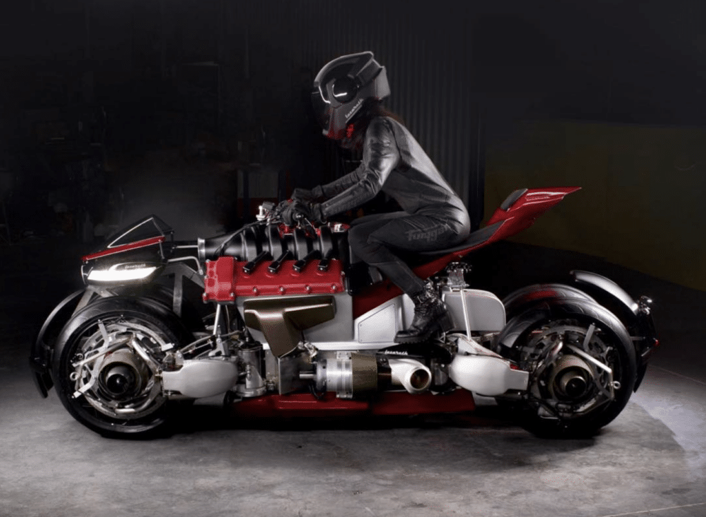 Engineer built wild flying motorcycle that transforms into hoverbike