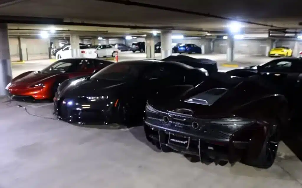 Man found an underground parking lot filled with abandoned hyper cars in Beverley Hills