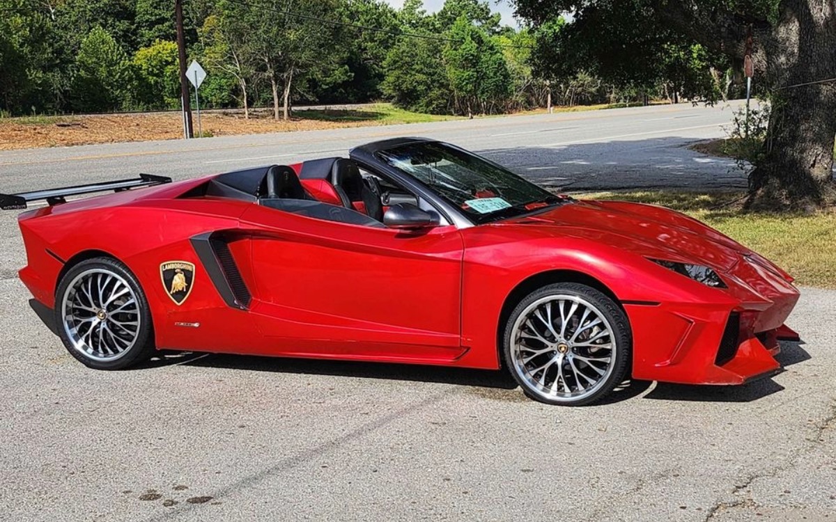The Lamborghini Aventador replica is based on a 2006 Pontiac GTO