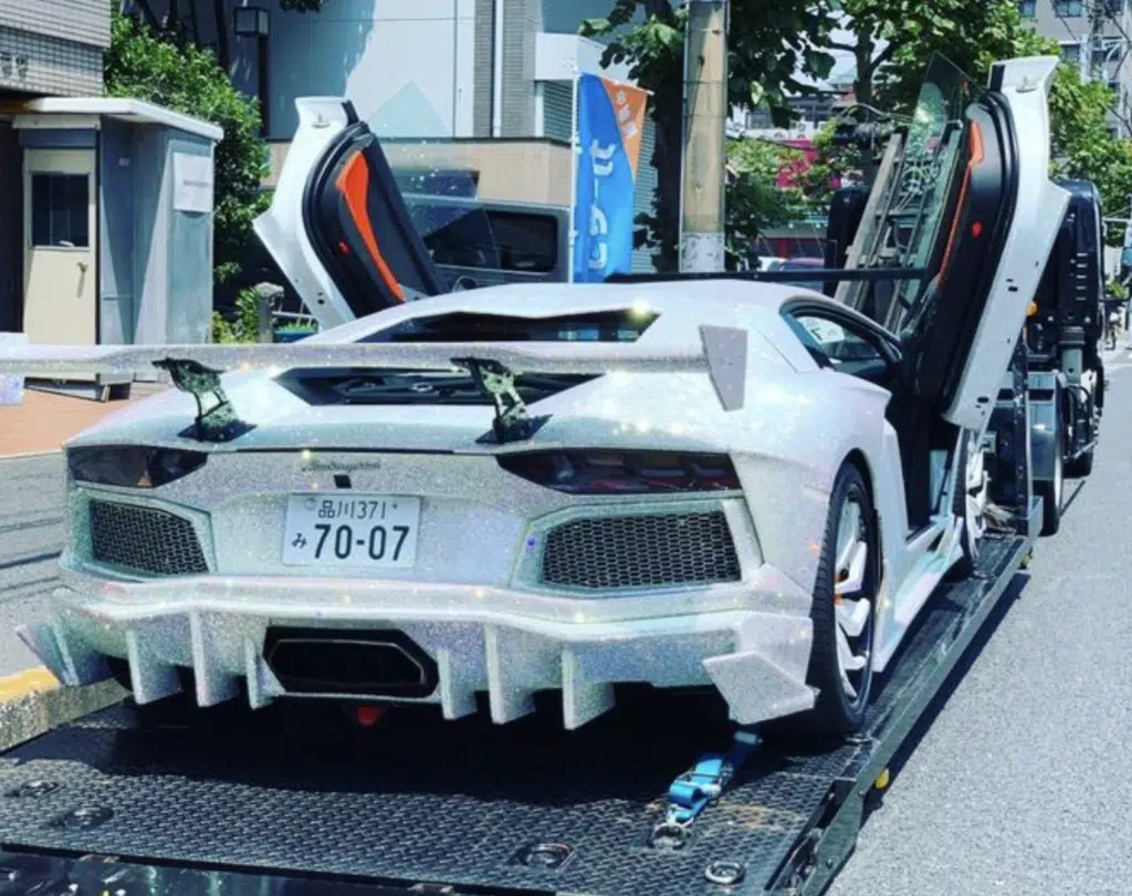 Customizer transforms 7-figure Lamborghini by covering it in 1,350,000 Swarovski crystals