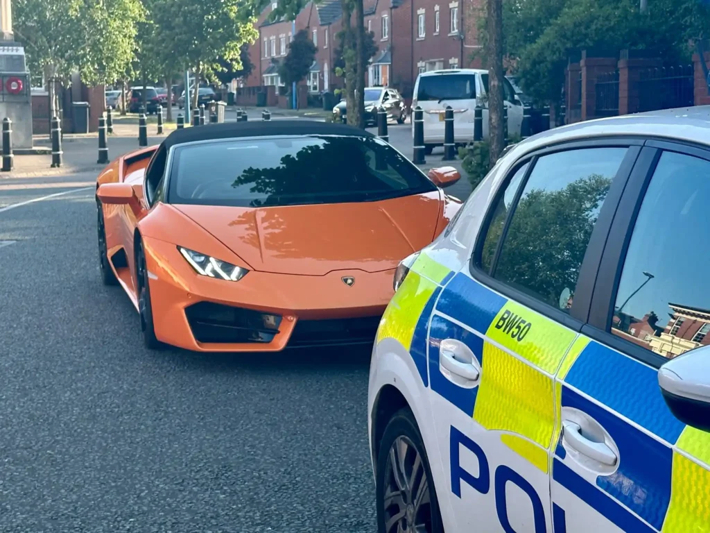 lamborghini Huracán driver police seized