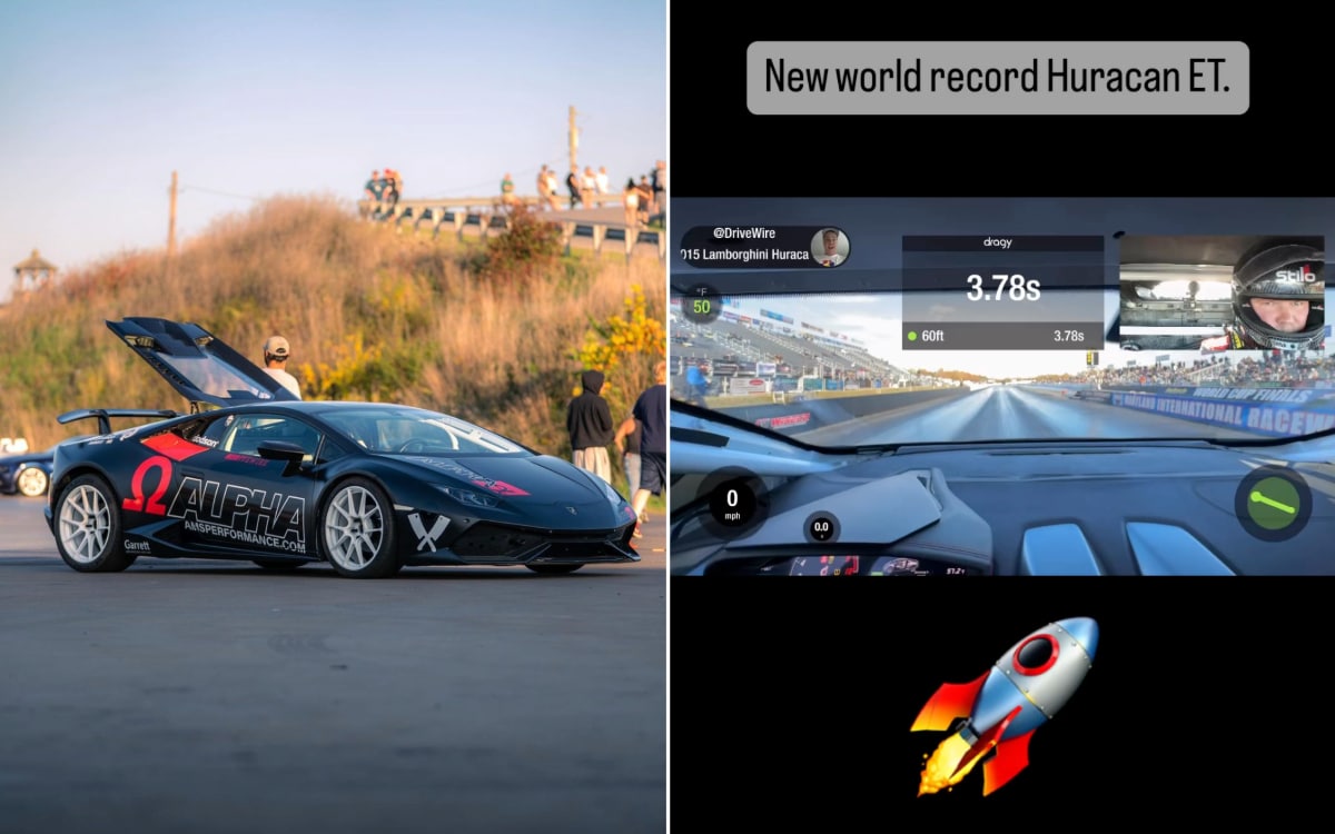 Lamborghini Huracán Performante sets a new quarter-mile world record