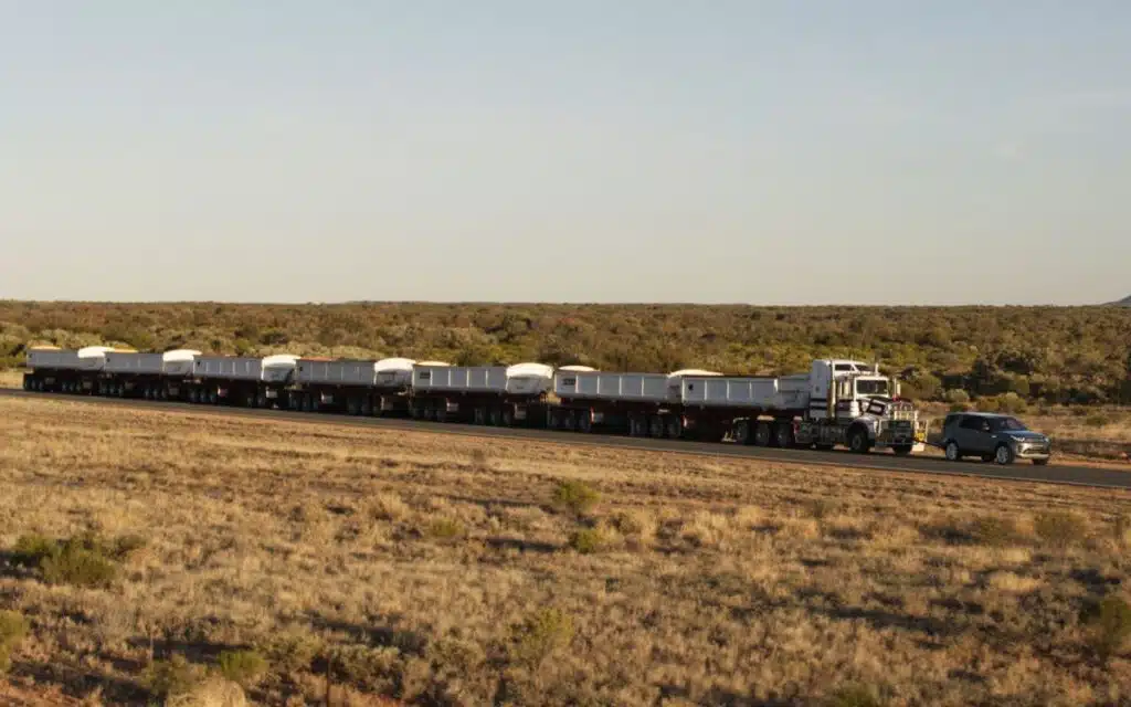 A Land Rover Discovery once took on a 110-tonne road train and defied all odds