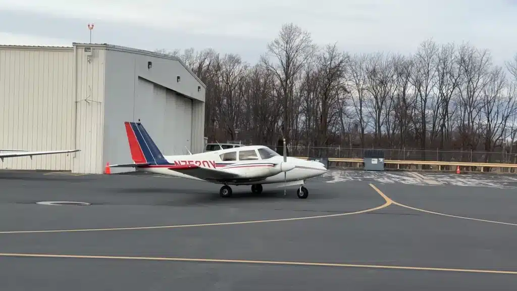 man found abandoned airplane Piper PA-30 and tried starting it