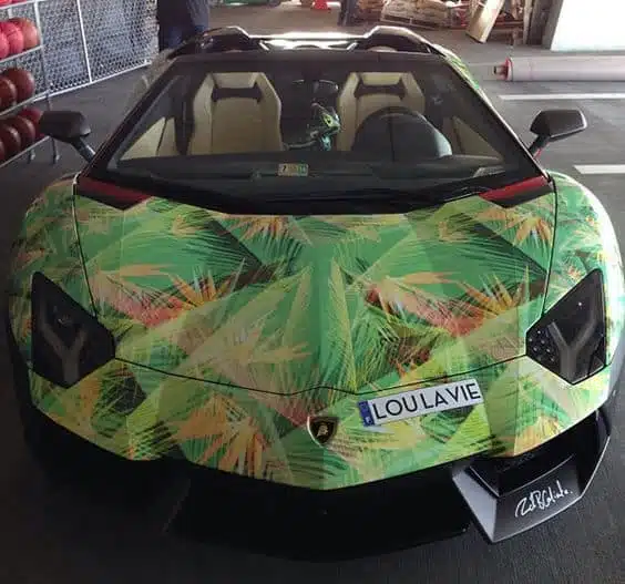 LeBron James custom Lamborghini Aventador Roadster