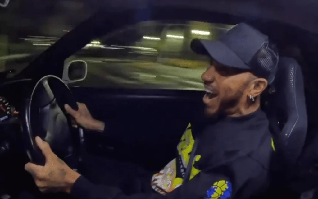Lewis Hamilton shocks everyone turning up to Japan car meet in rare $4,000,000 Ferrari supercar with a license plate loaded with meaning
