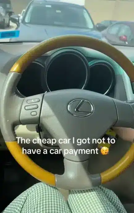 Woman told she 'made the right choice' as she shows off 16-year-old Lexus she bought to avoid car payments