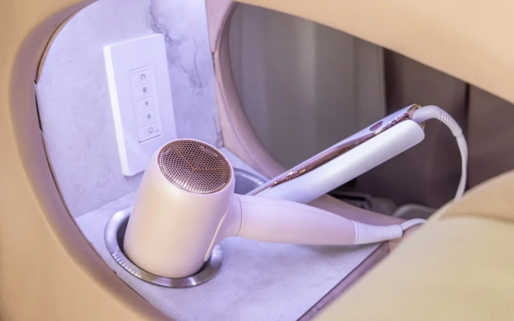 The Lexus Glam LX concept vehicle is a fashionista’s dream, complete with its own dressing room, trunk vanity, and manicure station