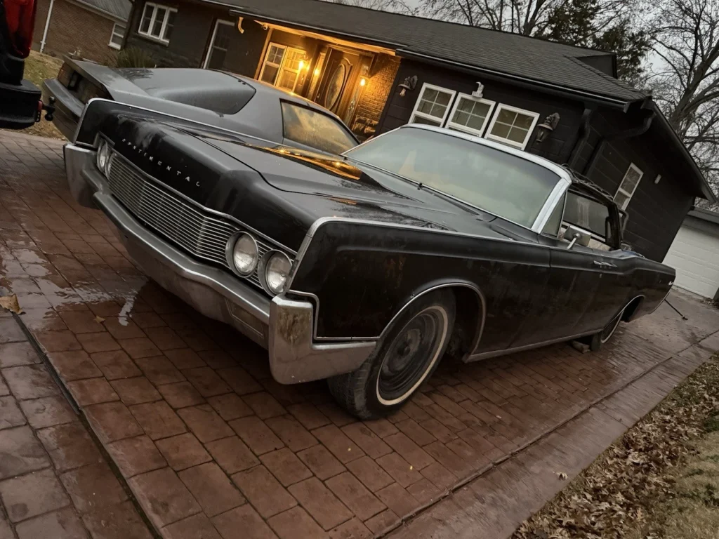 A black 1967 Lincoln Continental convertible for sale in St. Louis is catching attention for a reason Animal House fans will recognize instantly