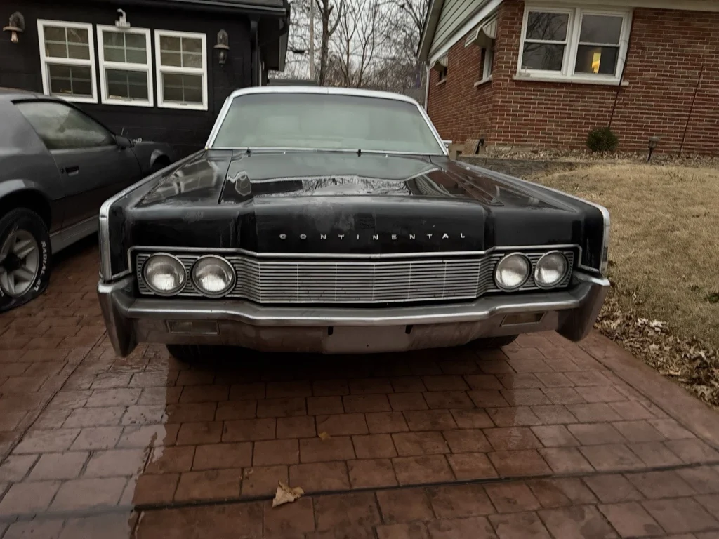A black 1967 Lincoln Continental convertible for sale in St. Louis is catching attention for a reason Animal House fans will recognize instantly