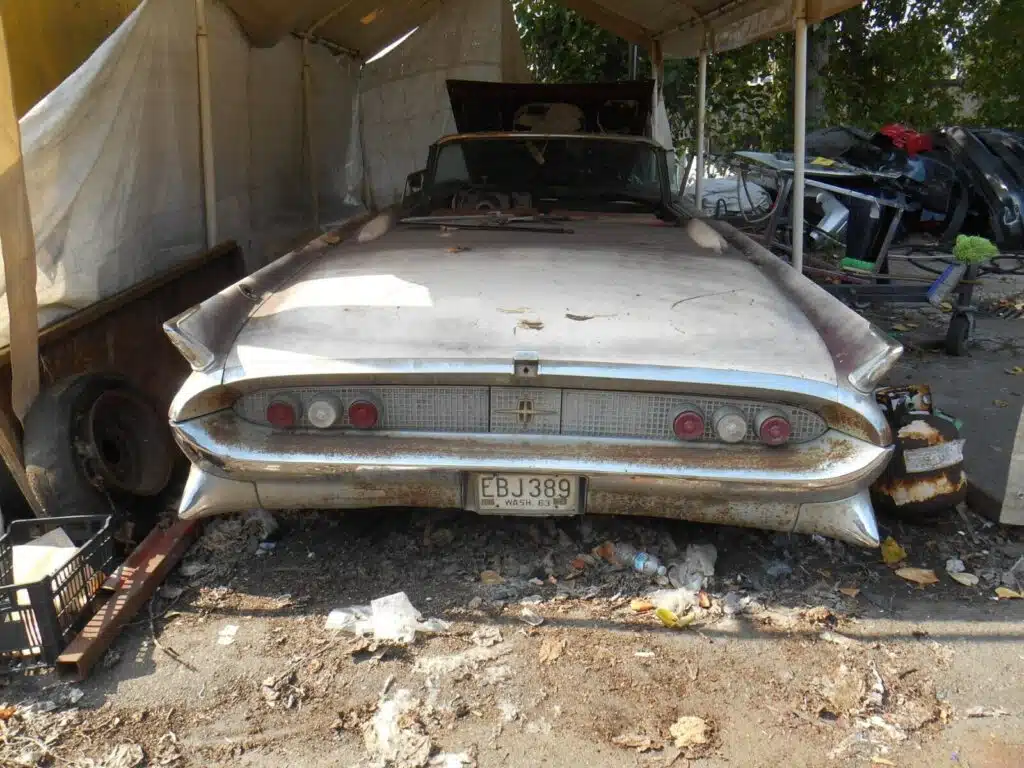 Trio of abandoned 1958 Lincoln Continentals where the unbelievable surprise is what you'll find under the hood