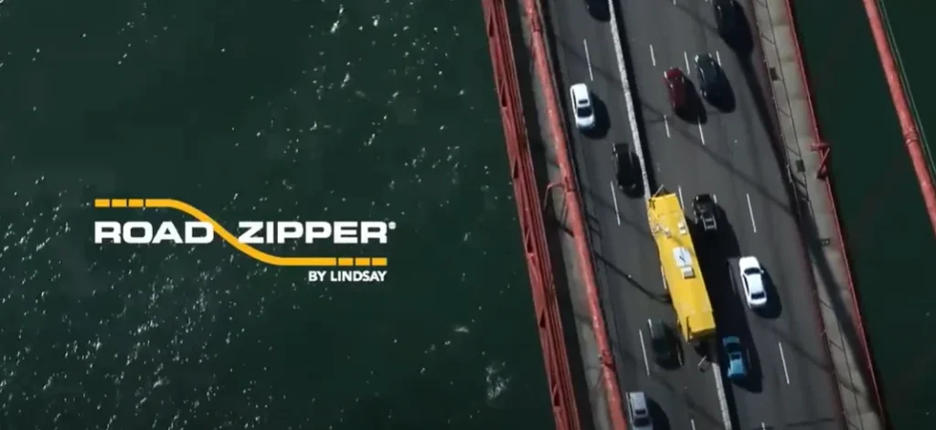 San Francisco uses a specialized zipper truck to move Golden Gate middle barrier