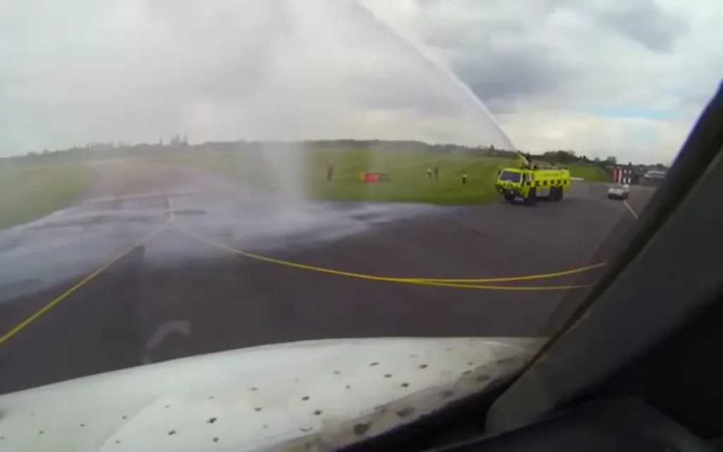A Canadian man flew to England to buy the very last Lockheed L-188 Electra still flying in the UK - and he even got a touching send-off.